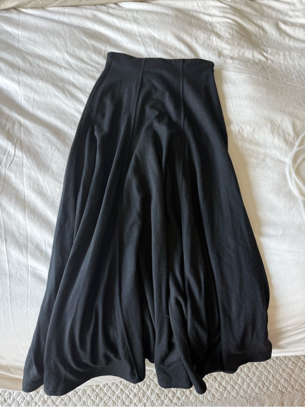 Vintage Ralph Lauren Country wool maxi skirt - black, medium